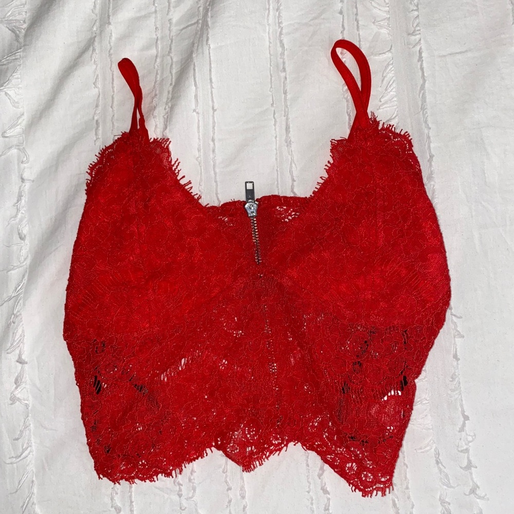 Lace crop top